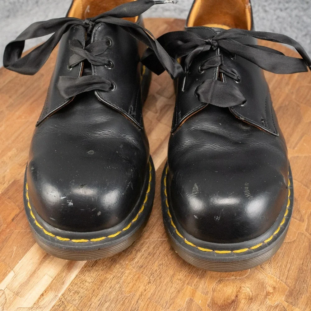 Dr. Martens 1925 Steel Toe Oxford Mens Size 6 Black Good Leather 5400 PW